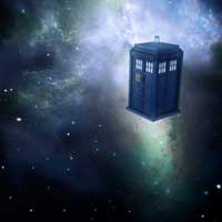 Doctor Who's TARDIS in space
