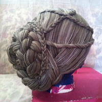 Wig for a weeping angel costume